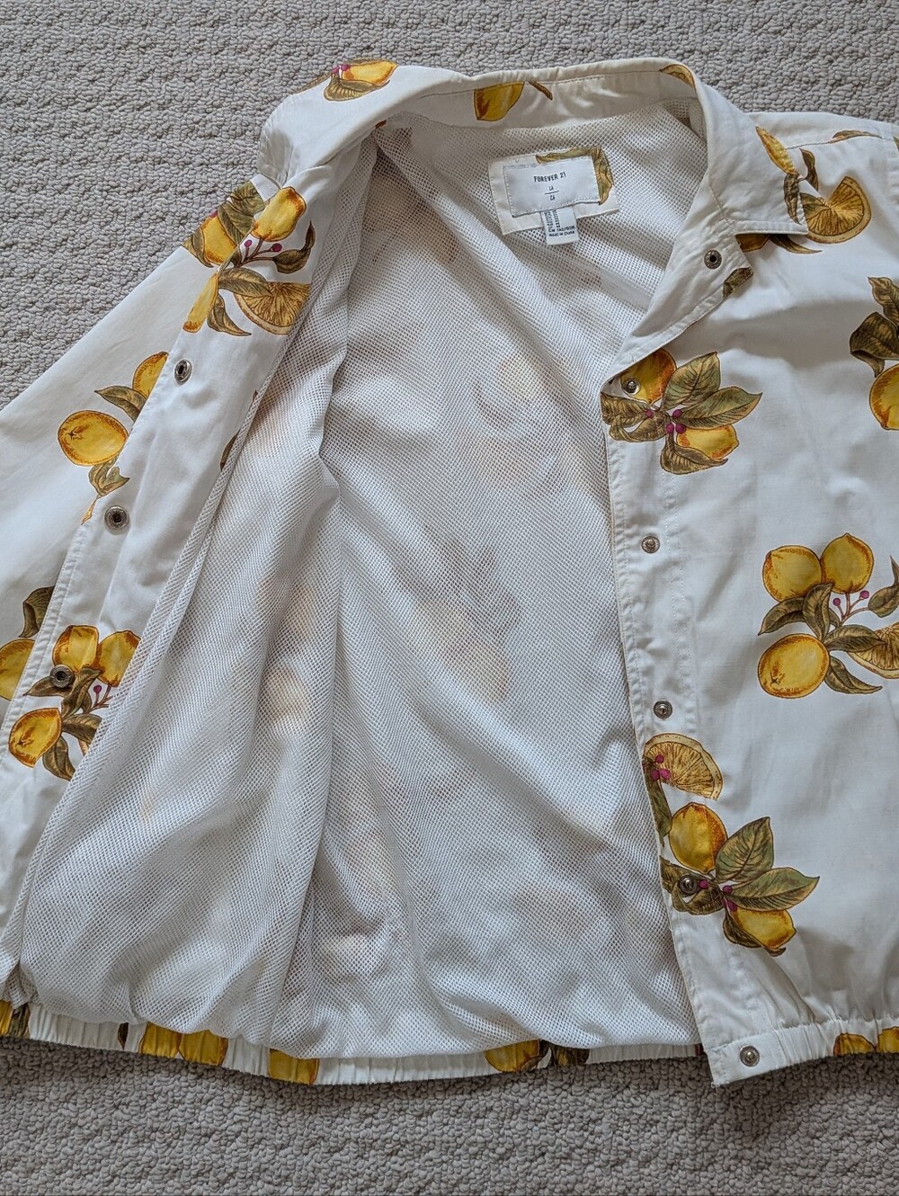 Fun Fruit Patterned Light Spring Jacket - Picture 3 of 8